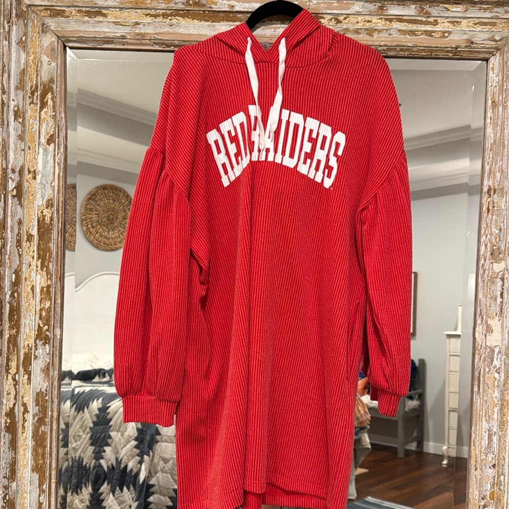 Red Raider corded tunic